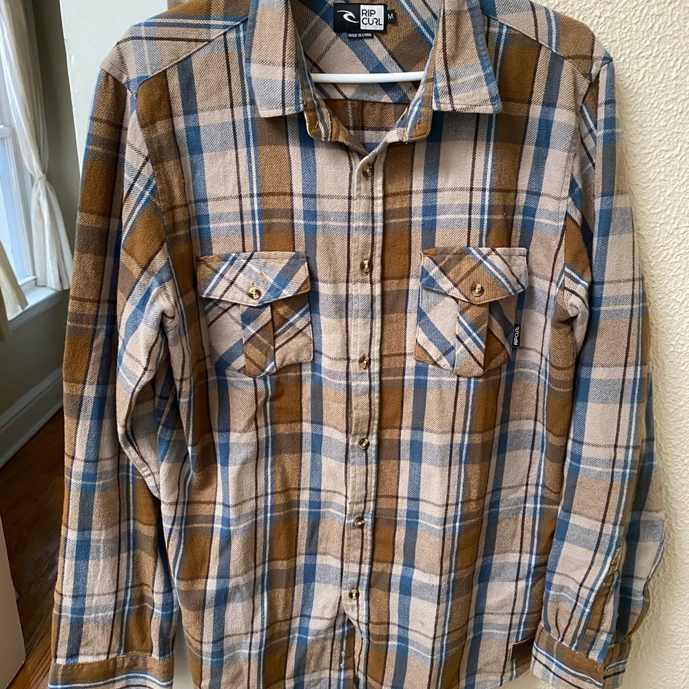 Rip Curl Plaid Button-Up Shirt